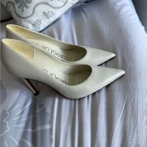 Calvin Klein Women's Off-White Heels